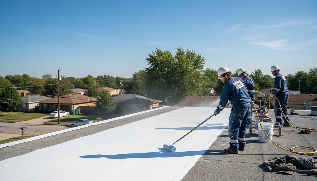 Commercial roof coating in Omar, WV near me